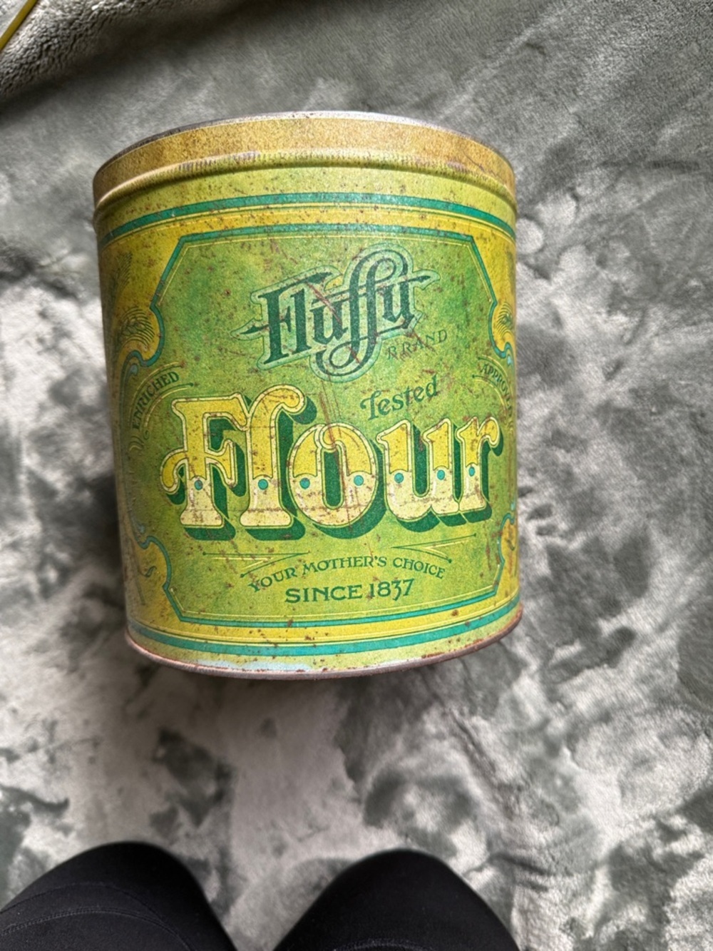 Flour Storage Tin - HUF Brand Vintage Green